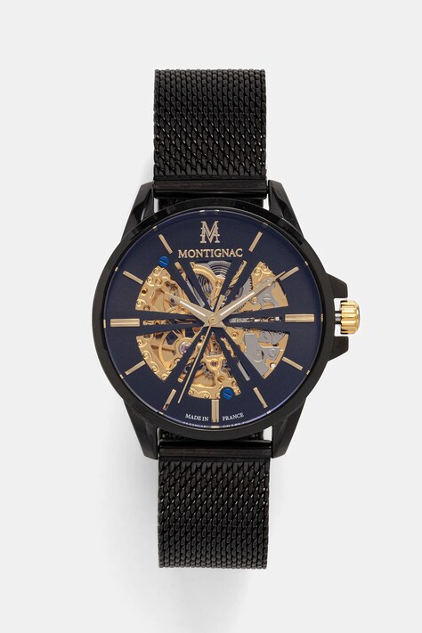 MONTIGNAC zegarek ORIGINE męski kolor czarny MOW403