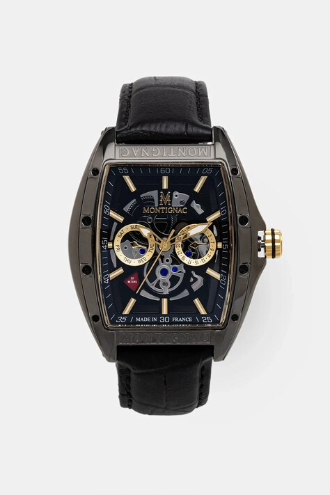 MONTIGNAC zegarek PALADIN męski kolor czarny MOW702