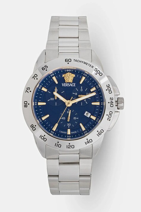 Versace zegarek męski kolor srebrny VEKIA0425