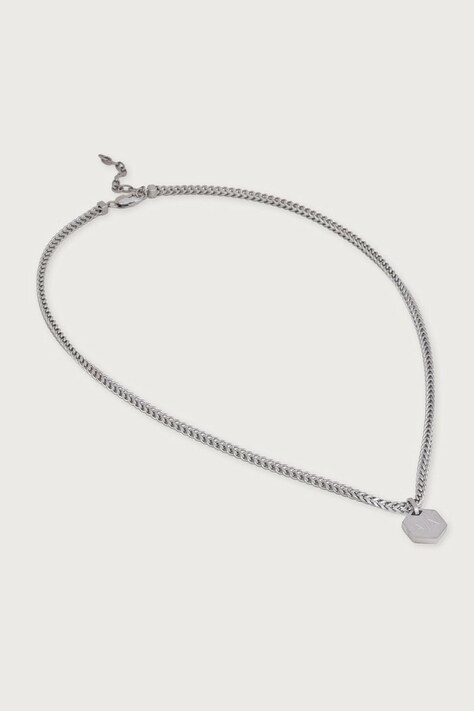Armani Exchange Naszyjnik z zawieszką męski ze stali nierdzewnej Classic AXG0184040