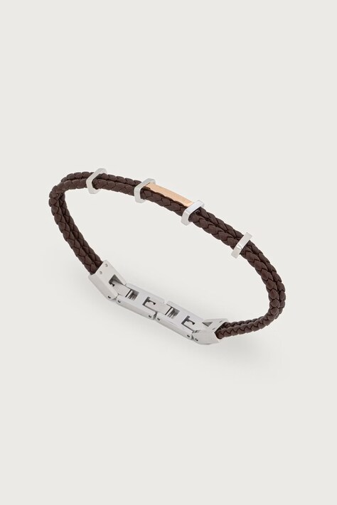 Trussardi bransoletka męska skórzana TJAXZ12