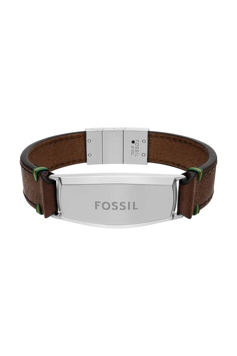 Fossil bransoletka męska skórzana bez kamienia Everett JF04988040