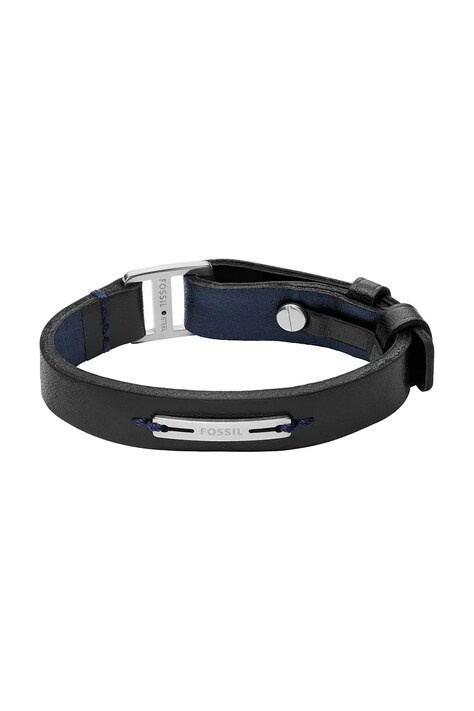 Fossil bransoletka męska skórzana bez kamienia Machine JF04964040