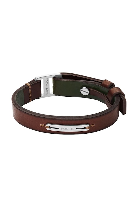 Fossil bransoletka męska skórzana bez kamienia Machine JF04963040