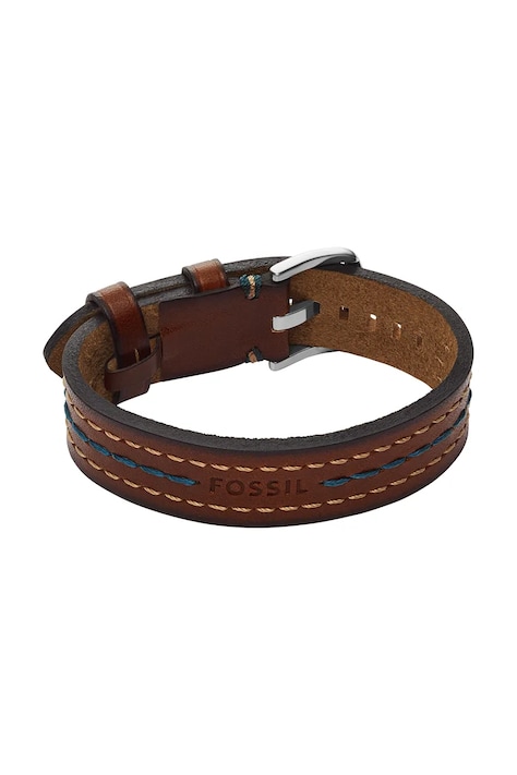Fossil bransoletka męska skórzana bez kamienia Machine JF04949040