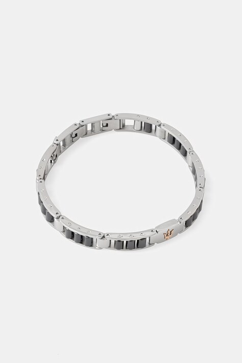 MASERATI bransoletka męska ze stali nierdzewnej bez kamienia ceramiczna JM225ATZ53