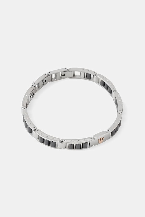 MASERATI bransoletka męska ze stali nierdzewnej bez kamienia ceramiczna JM225ATZ53