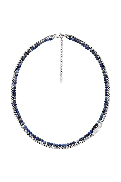 Emporio Armani colier pentru bărbați, din oțel inoxidabil sodalit Eagle Logo EGS3312040