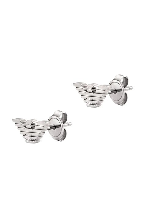 Emporio Armani kolczyki męskie ze stali nierdzewnej Eagle Logo EGS3318040