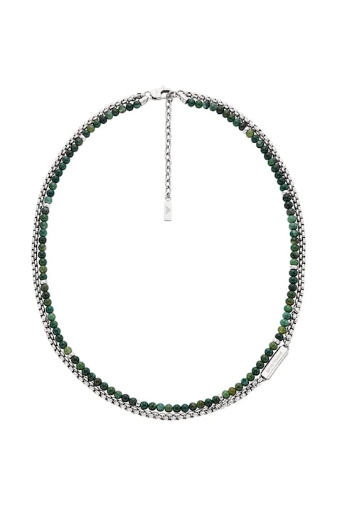 Emporio Armani colier pentru bărbați oțel inoxidabil agat Eagle Logo EGS3313040