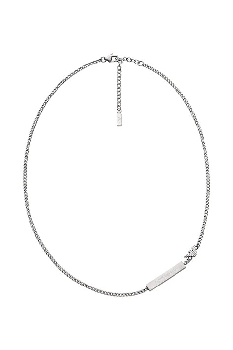 Emporio Armani colier pentru bărbați, din oțel inoxidabil fără piatră Eagle Logo EGS3309040