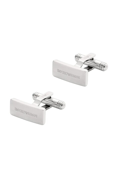 Emporio Armani spinki do mankietów męskie ze stali szlachetnej Eagle Logo EGS3308040