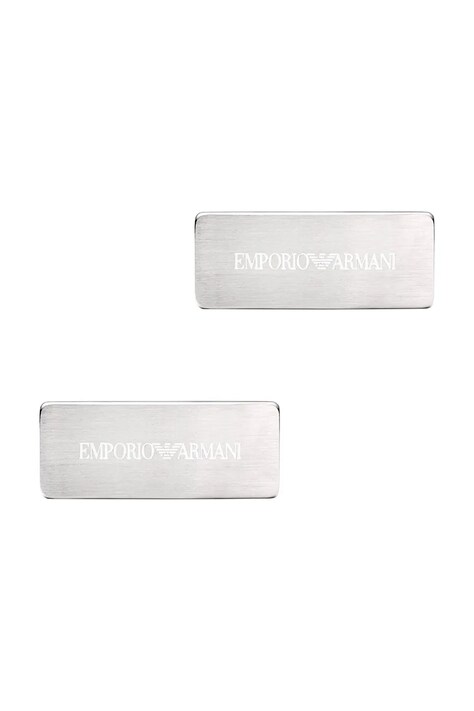 Emporio Armani spinki do mankietów męskie ze stali szlachetnej Eagle Logo EGS3308040