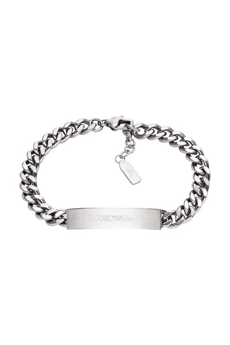 Emporio Armani brățară pentru bărbați, din oțel inoxidabil Eagle Logo EGS3304040