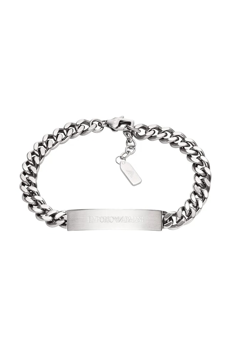 Emporio Armani brățară pentru bărbați, din oțel inoxidabil Eagle Logo EGS3304040