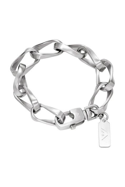 Emporio Armani brățară pentru bărbați, din oțel inoxidabil Eagle Logo EGS3302040