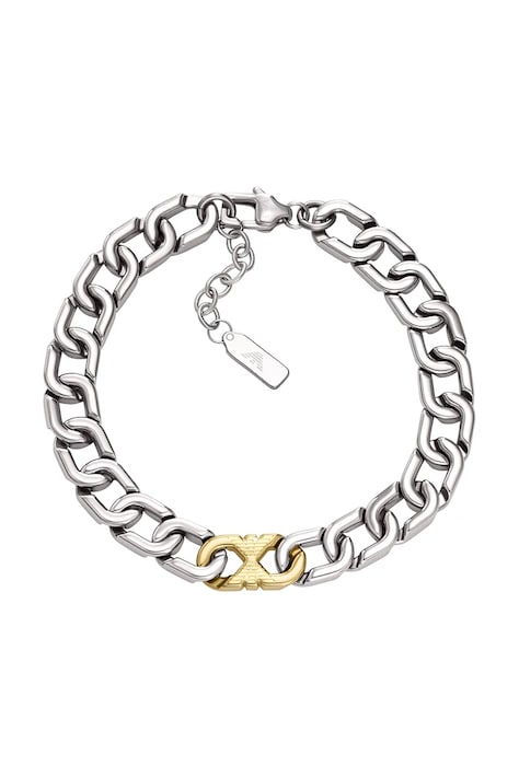 Emporio Armani brățară pentru bărbați, din oțel inoxidabil fără piatră Eagle Logo EGS3298040