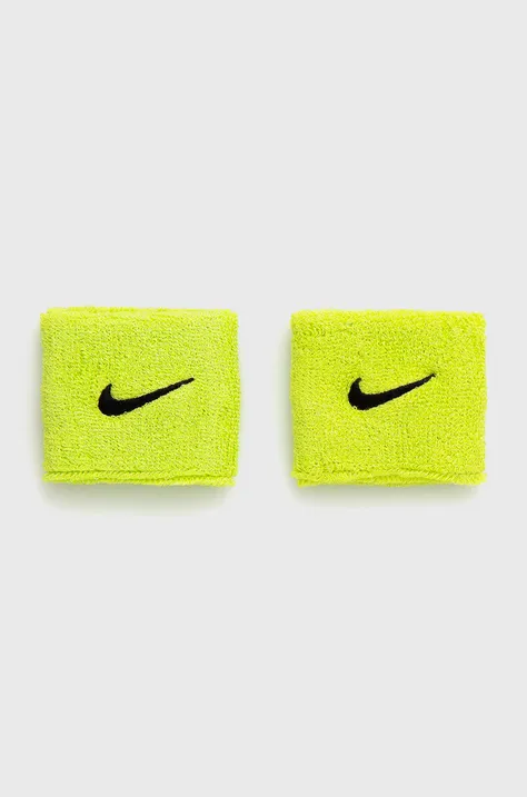 Nike Opaska na nadgarstek (2-pack) kolor zielony