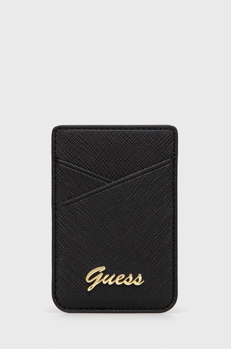 Магнитен калъф за карти Guess в черно