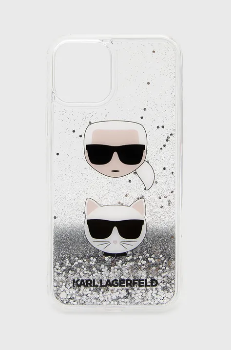 Etui za telefon Karl Lagerfeld iPhone 12/12 High Pro srebrna barva