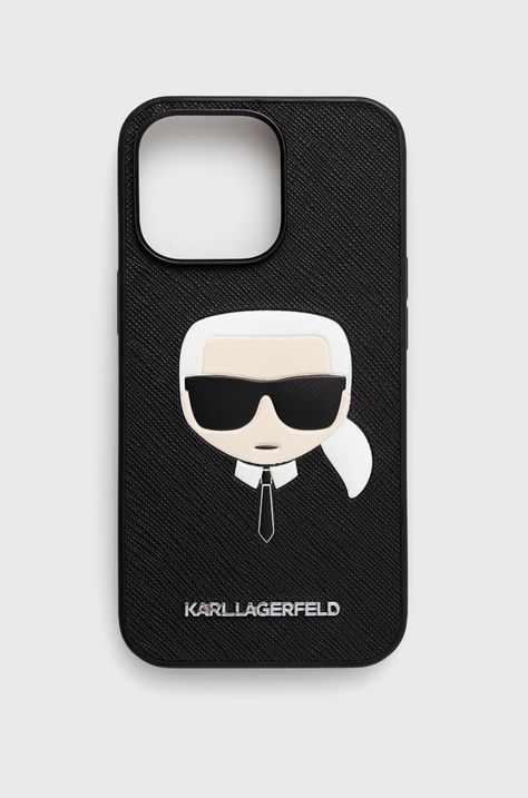 Karl Lagerfeld Etui na telefon iPhone 13 Pro KLHCP13LSAKHBK