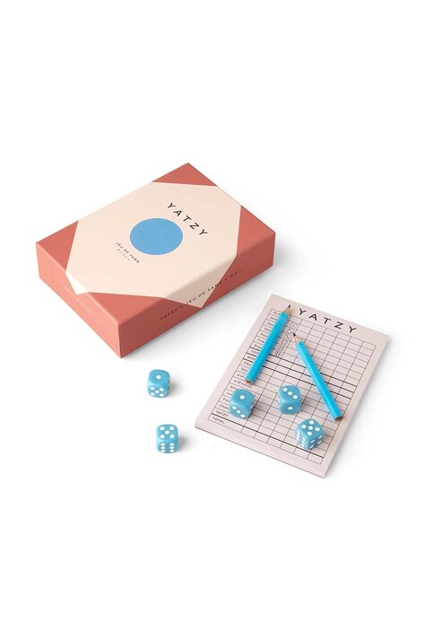 Printworks gra w kostki Yatzy 16 x 11,5 x 4,2 cm kolor zielony