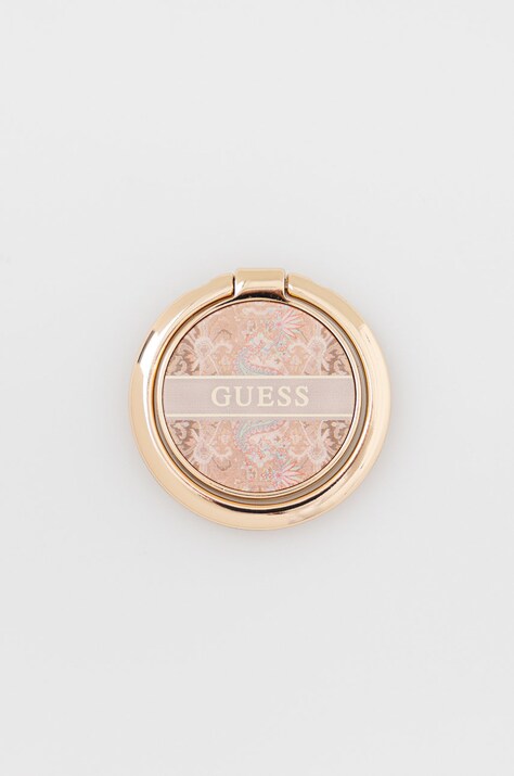 Αυτοκόλλητη υποδοχή για το τηλέφωνο Guess Uchwyt Ring Stand χρώμα: χρυσαφί