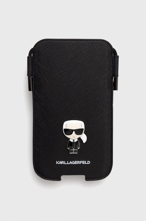 Karl Lagerfeld pokrowiec na telefon Pokrowiec na telefon 6,1'' kolor czarny