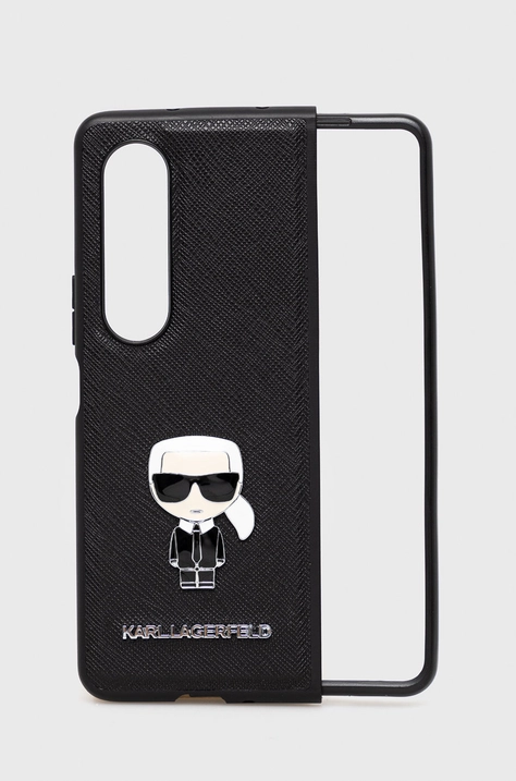 Karl Lagerfeld husa pentru telefon Galaxy Z Fold 4 culoarea negru