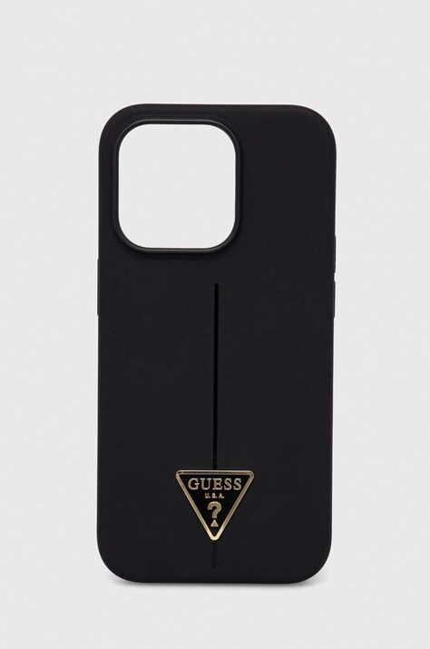 Guess Husă pentru telefon iPhone 14 Pro 6,1'' culoarea negru