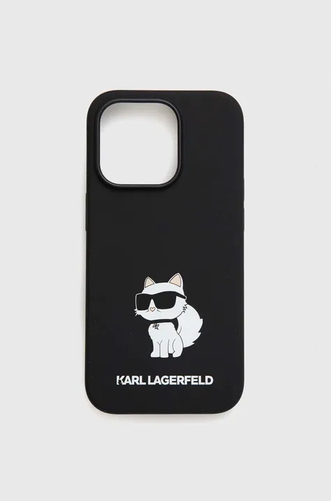 Karl Lagerfeld Husă pentru telefon iPhone 14 Pro 6,1'' culoarea negru