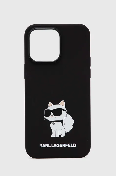 Etui za telefon Karl Lagerfeld iPhone 14 Pro Max 6,7'' črna barva
