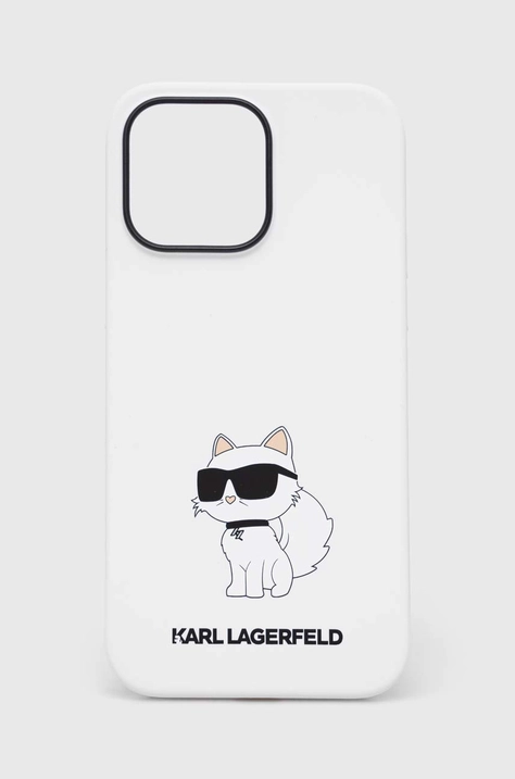 Puzdro na mobil Karl Lagerfeld iPhone 14 Pro Max 6,7'' biela farba