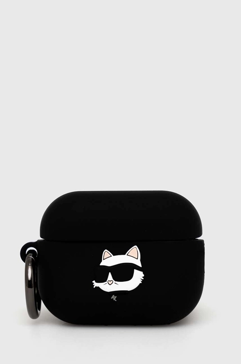 Θήκη για airpod Karl Lagerfeld AirPods Pro 2 cover χρώμα: μαύρο