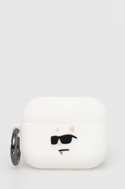 Puzdro na airpods pro Karl Lagerfeld AirPods Pro 2 cover biela farba