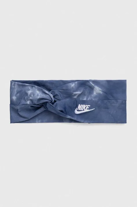 Nike opaska na głowę kolor niebieski