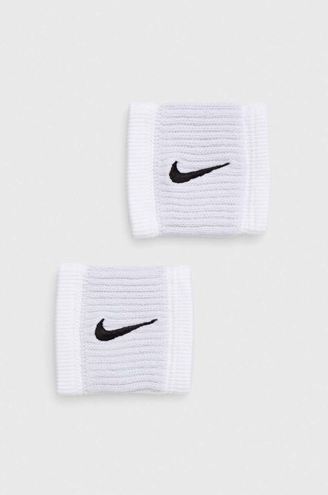 Nike brățări 2-pack culoarea alb