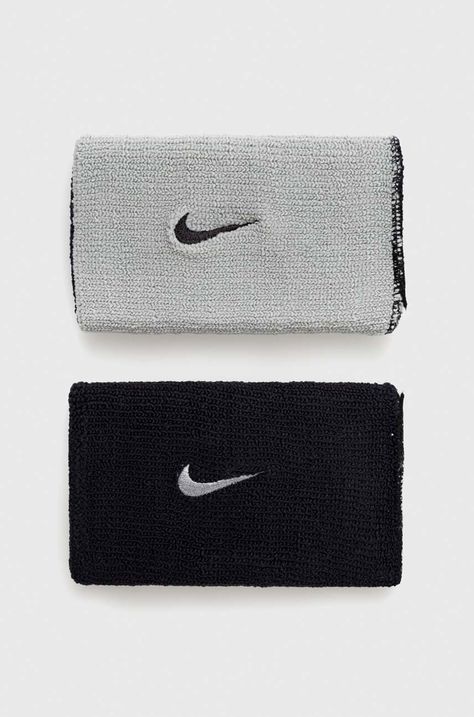 Potítka Nike 2-pak šedá farba