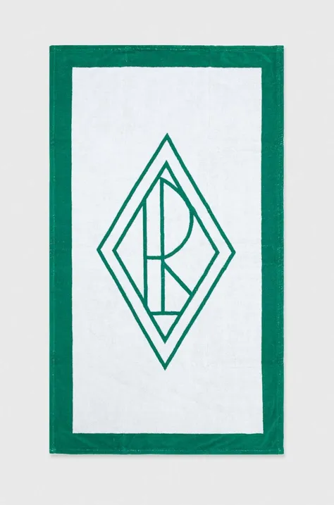 Βαμβακερή πετσέτα Ralph Lauren χρώμα: άσπρο