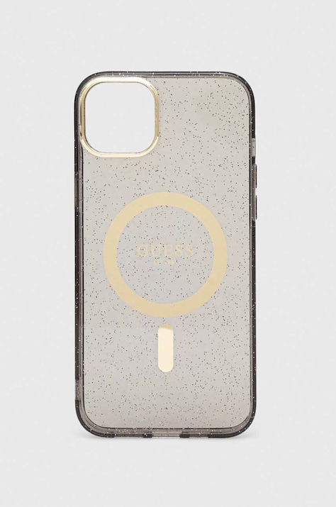 Guess Husă pentru telefon iPhone 14 Plus 6.7" culoarea bej