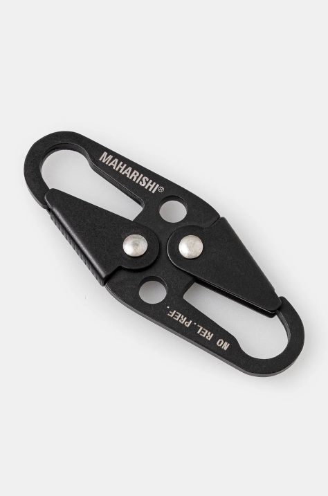 Maharishi karabińczyk Key Clip kolor czarny 9050.BLACK