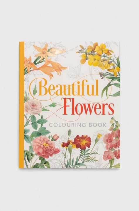 Βιβλίο με σελίδες χρωματισμού Arcturus Publishing Ltd Beautiful Flowers Colouring Book, Peter Gray