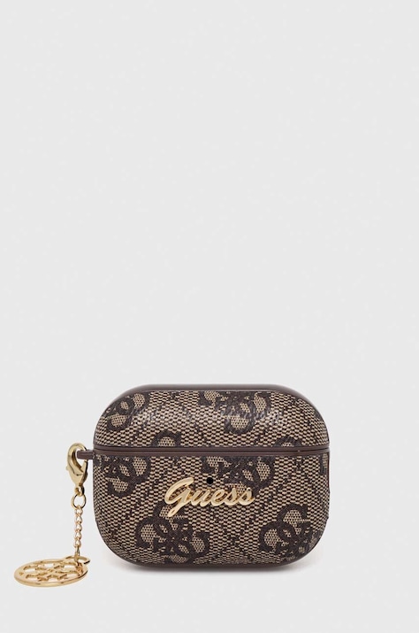 Чохол для навушників Guess AirPods Pro 2 колір коричневий
