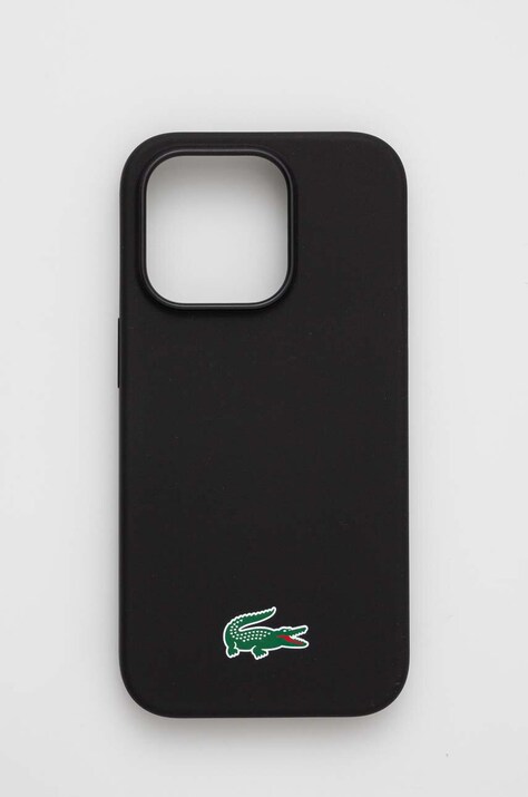 Θήκη κινητού Lacoste iPhone 14 Pro 6,1" χρώμα: μαύρο