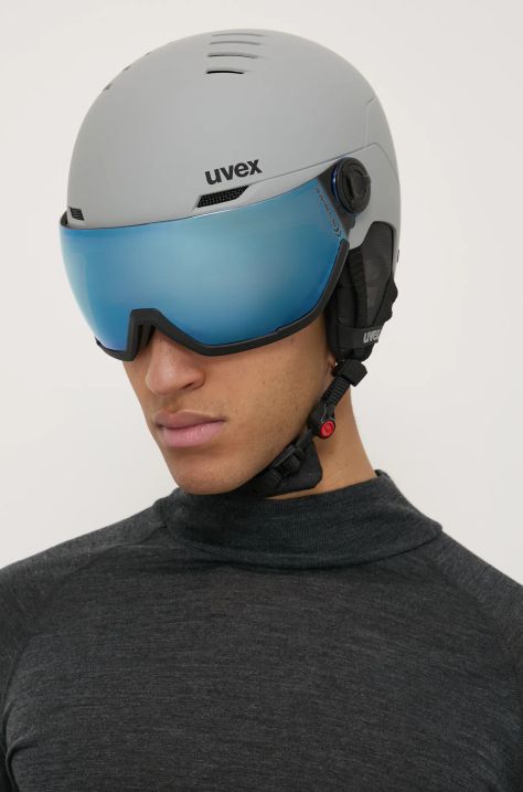 Κράνος σκι Uvex Wanted Visor χρώμα: γκρι