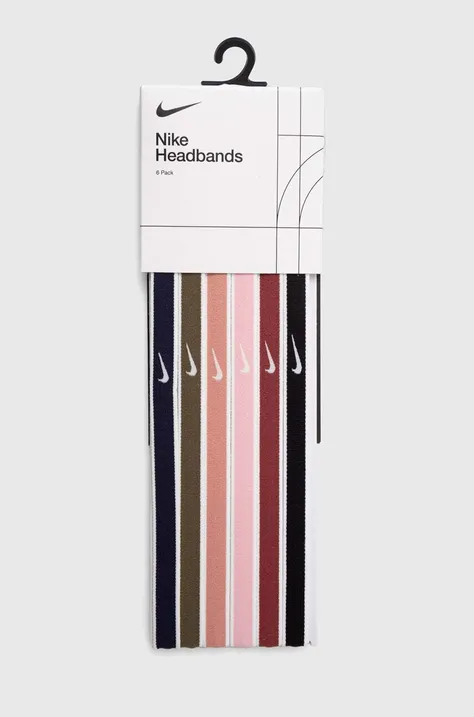 Nike bentite pentru cap Jacquard 2.0 6-pack culoarea roz