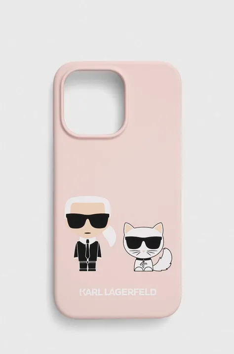 Karl Lagerfeld etui na telefon iPhone 13 Pro / 13 6,1 kolor różowy