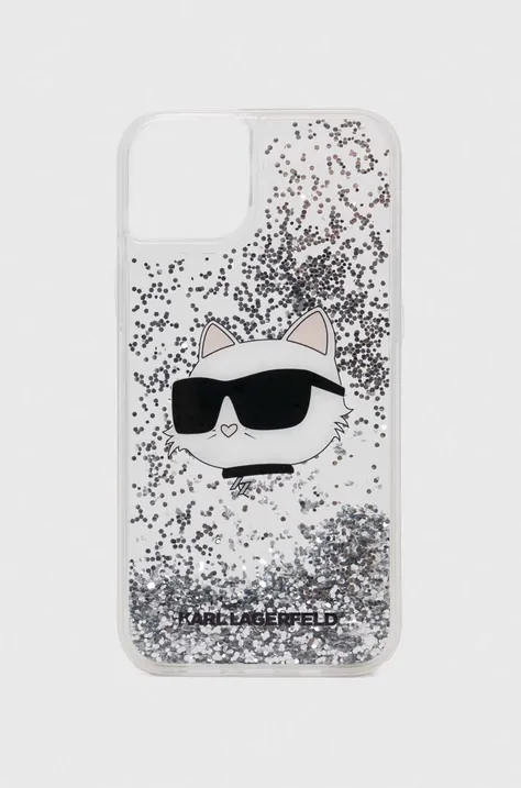 Karl Lagerfeld etui na telefon iPhone 14 Plus 6,7 kolor srebrny