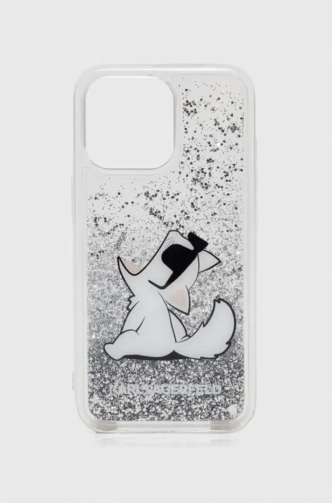 Karl Lagerfeld etui na telefon iPhone 13 Pro / 13 6,1 kolor srebrny