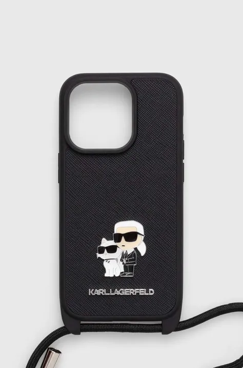 Θήκη κινητού Karl Lagerfeld iPhone 14 Pro 6.1 χρώμα: μαύρο